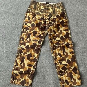 Vintage Gamehide Pants Men 36 X 32 Brown Camo Waterproof Upland Hunting Nylon